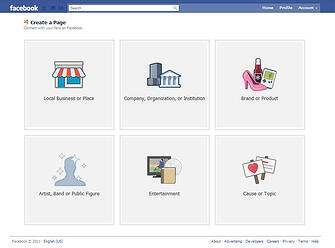 facebook page creation