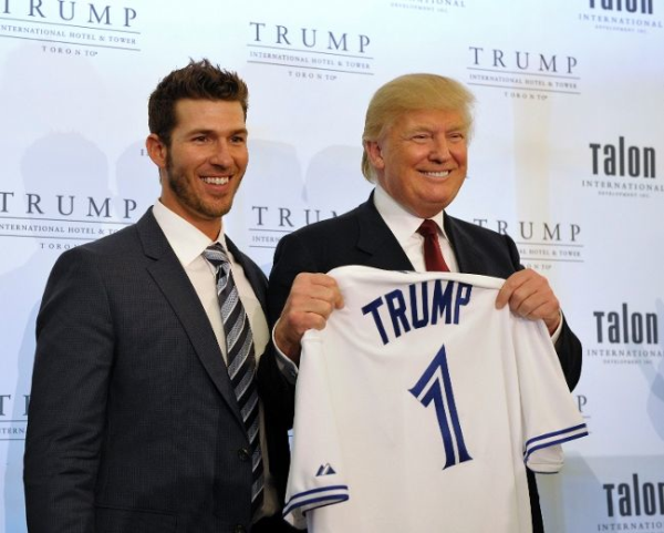Donald Trump and J.P. Arencibia 